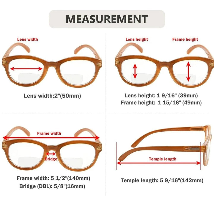 4 Pack Cat-eye Style Bifocal Reading Glasses BR2107