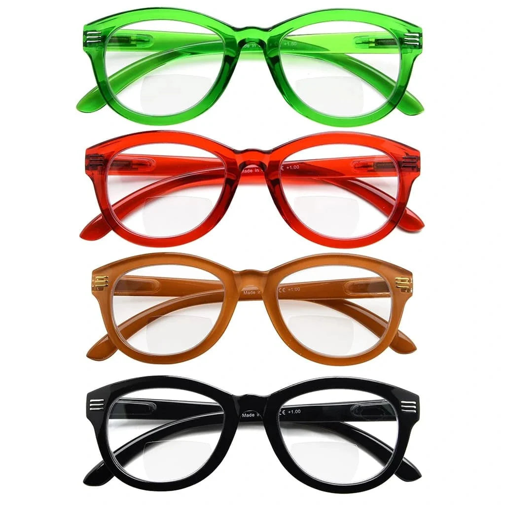 4 Pack Cat-eye Style Bifocal Reading Glasses BR2107