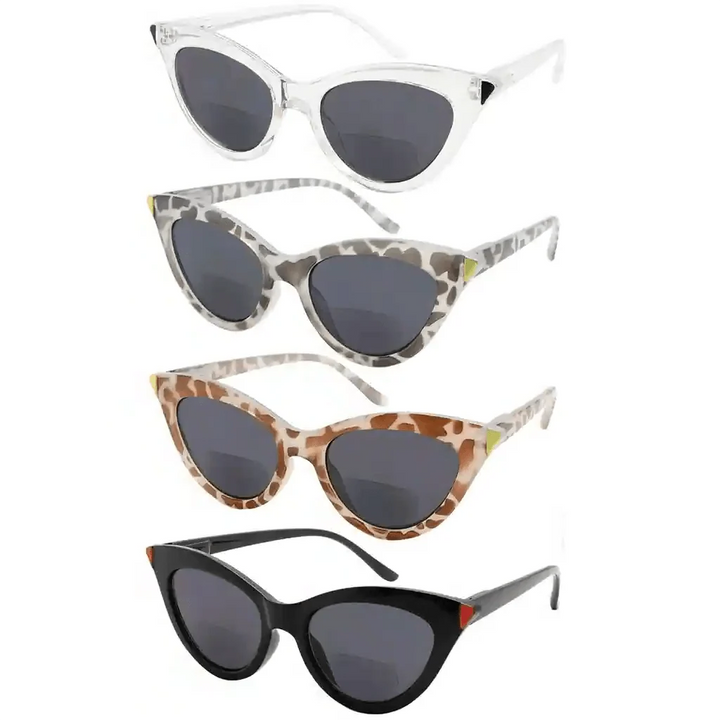 4 Pack Cat-eye Stylish Bifocal Sunglasses SBR2103