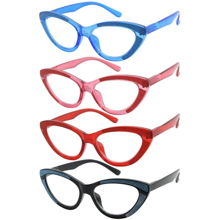 4 Pack Cat-eye Stylish Reading Glasses R2029