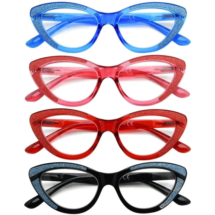 4 Pack Cat-eye Stylish Reading Glasses R2029