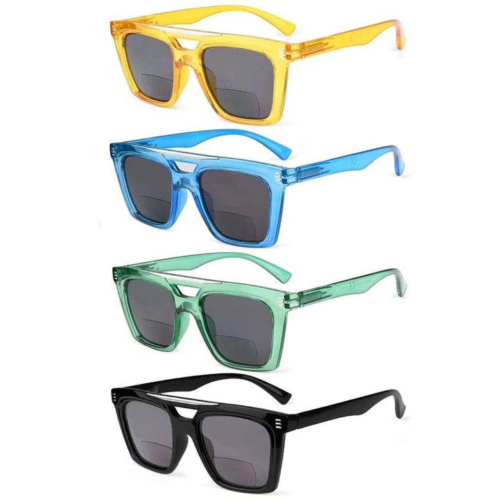 4 Pack Chic Bifocal Reading Sunglasses SBR2034