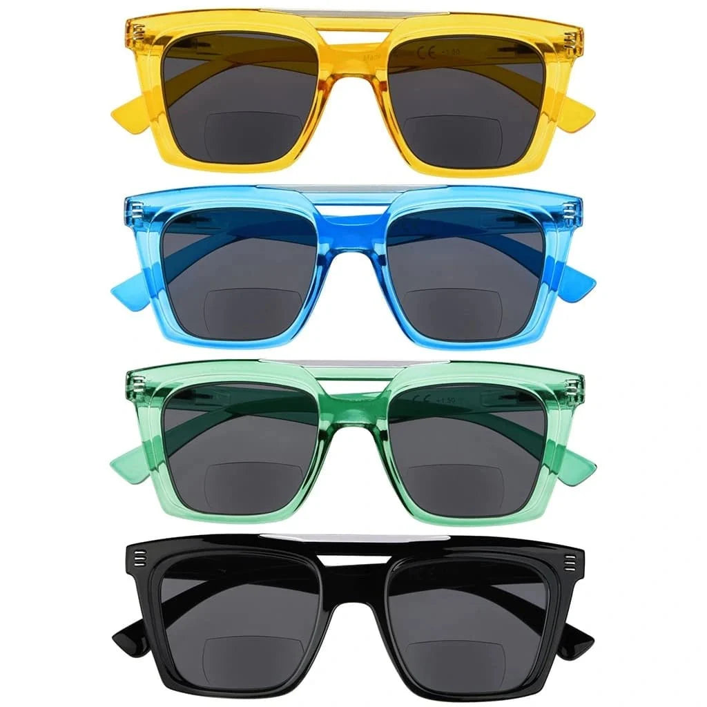 4 Pack Chic Bifocal Reading Sunglasses SBR2034