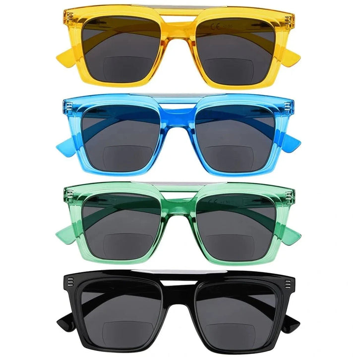4 Pack Chic Bifocal Reading Sunglasses SBR2034