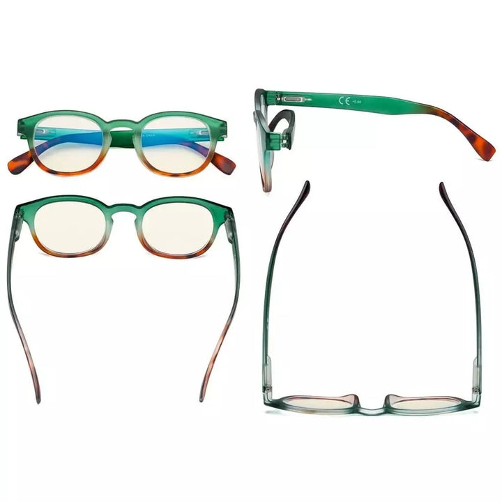 4 Pack Blue Light Filter Reading Glasses UVR124D