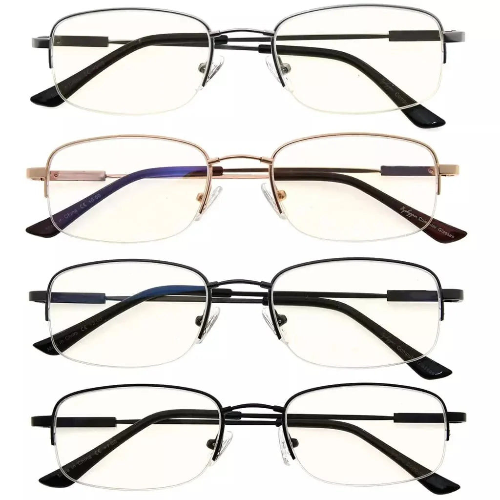 4 Pack Classic Blue Light Filter Reading Glasses CG1704