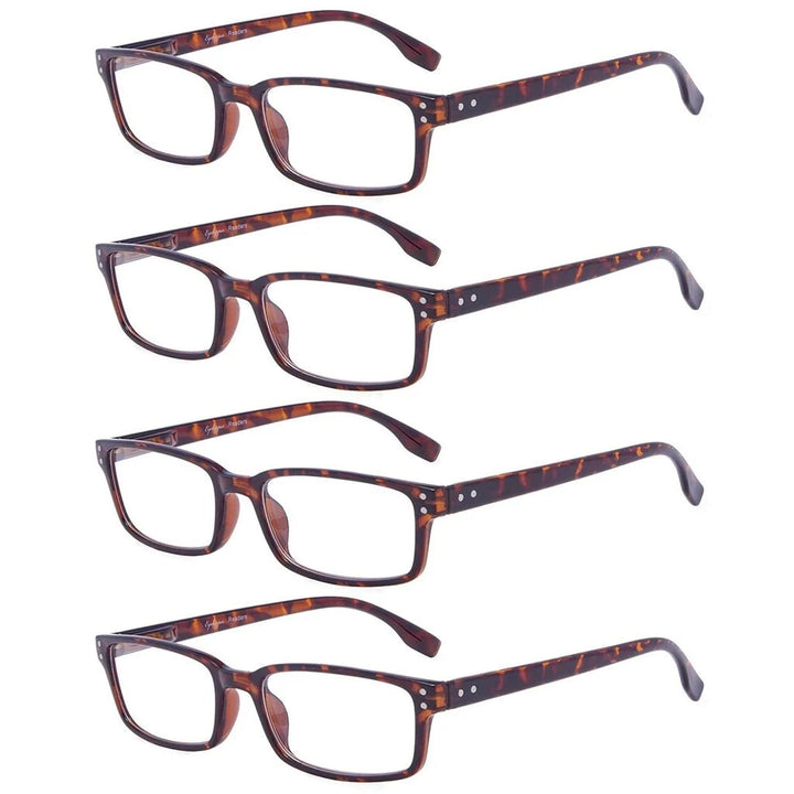 4 Pack Classical Spring-Hinges Reading Glasses R097