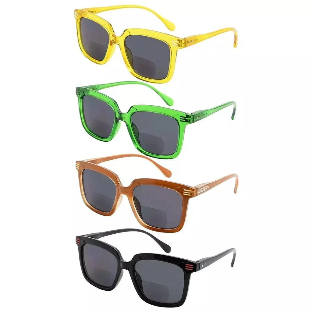 4 Pack Cool Modern Bifocal Reading Sunglasses SBR2108