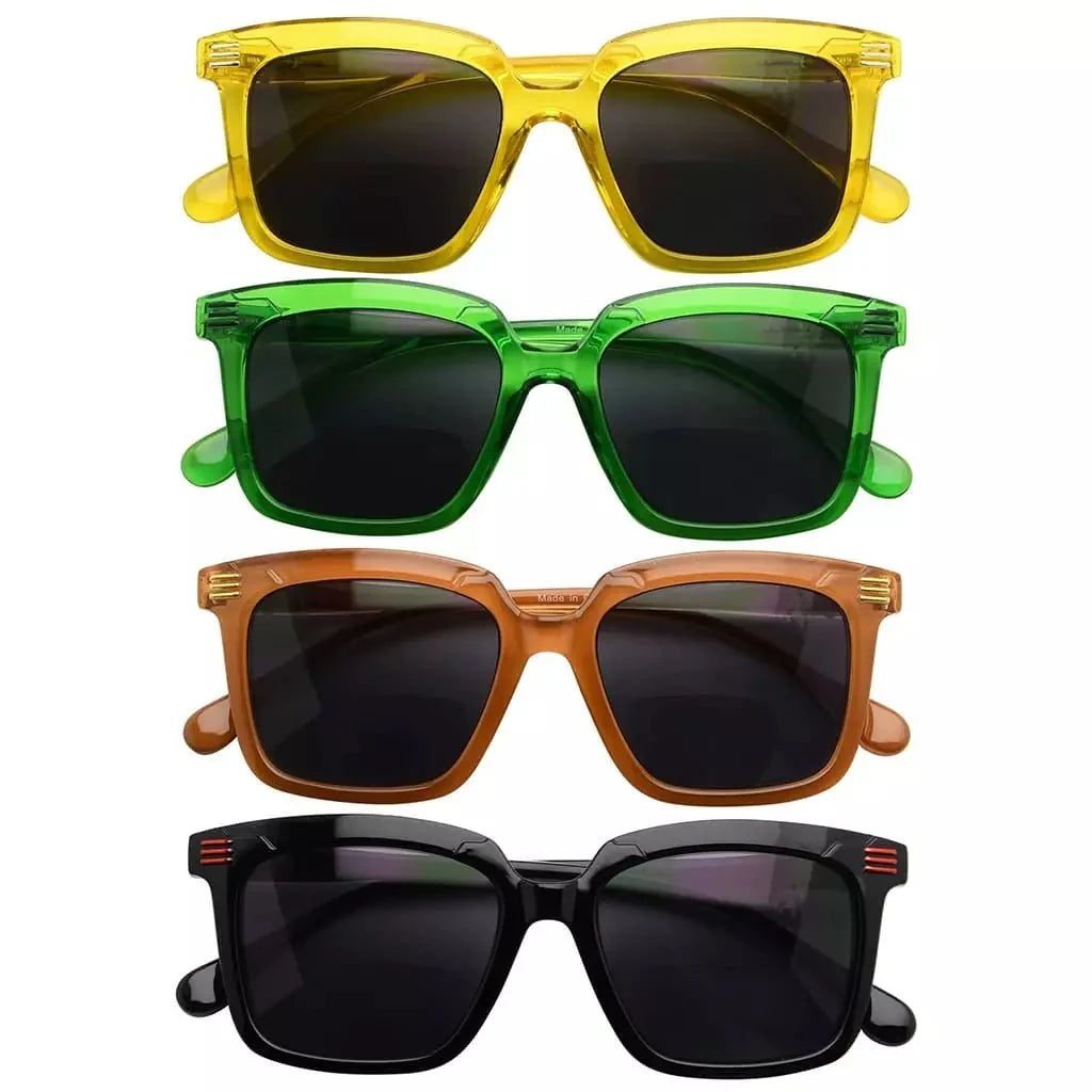 4 Pack Cool Modern Bifocal Reading Sunglasses SBR2108