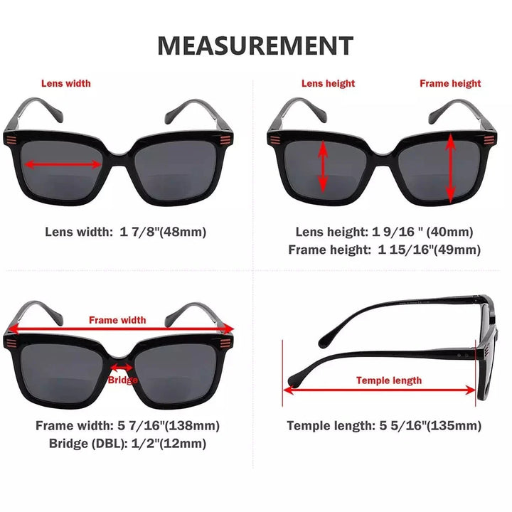 4 Pack Cool Modern Bifocal Reading Sunglasses SBR2108