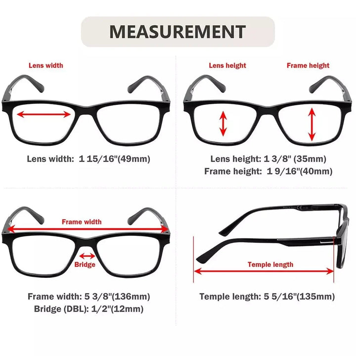 4 Pack Design Reading Glasses Chic Readers R005N