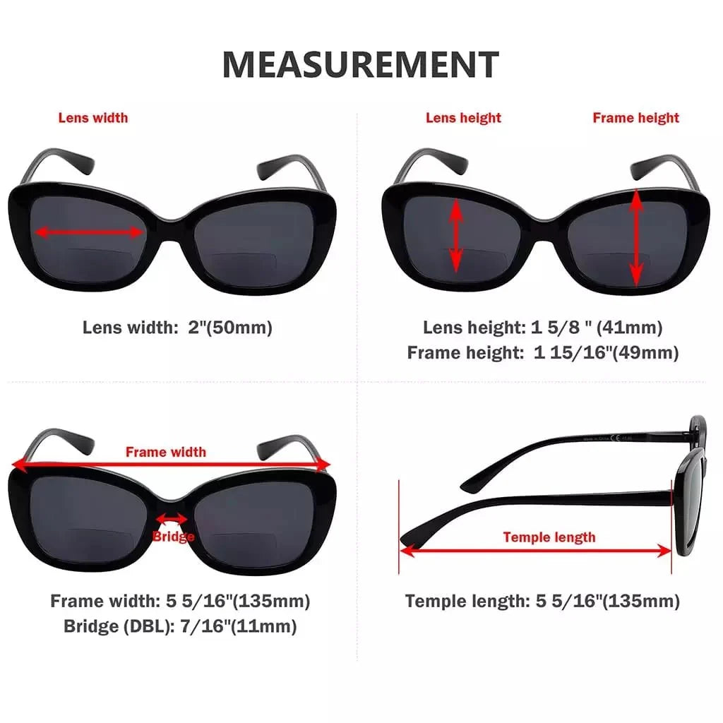 4 Pack Elegant Sleek Pattern Design Bifocal Reading Sunglasses SBR2011