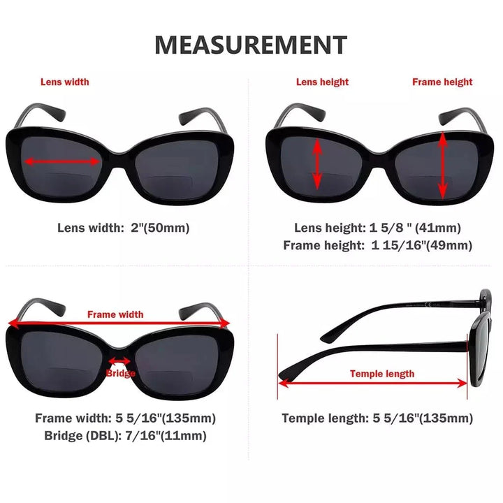 4 Pack Elegant Sleek Pattern Design Bifocal Reading Sunglasses SBR2011