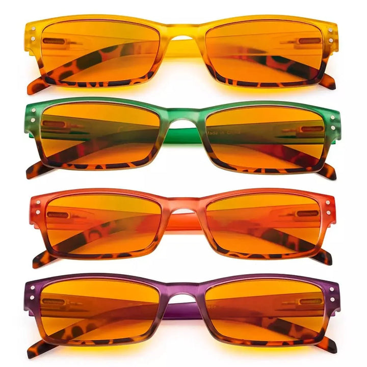 4 Pack Fashion Blue Light Blocking Reading Glasses DS012D