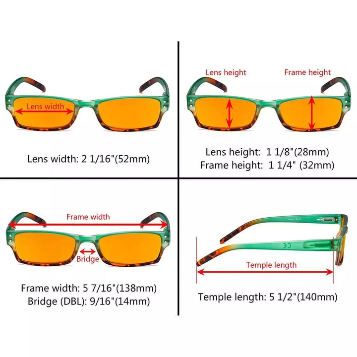 4 Pack Fashion Blue Light Blocking Reading Glasses DS012D