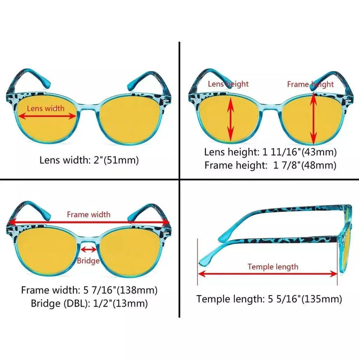 4 Pack Fashion Blue Light Blocking Reading Glasses HP9002D