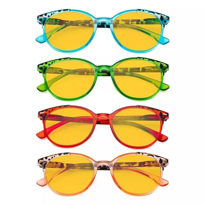 4 Pack Fashion Blue Light Blocking Reading Glasses HP9002D