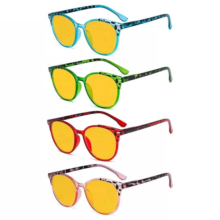 4 Pack Fashion Blue Light Blocking Reading Glasses HP9002D