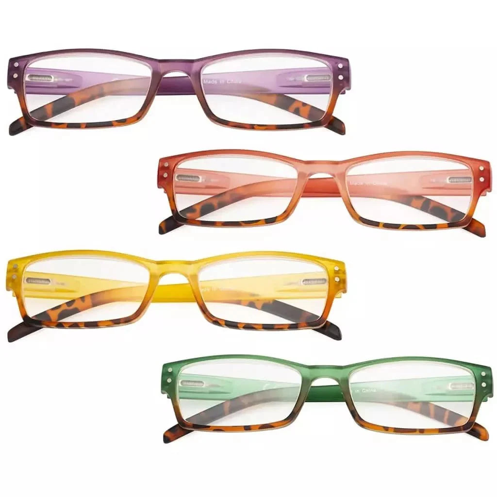 4 Pack Fashion Reading Glasses R012D