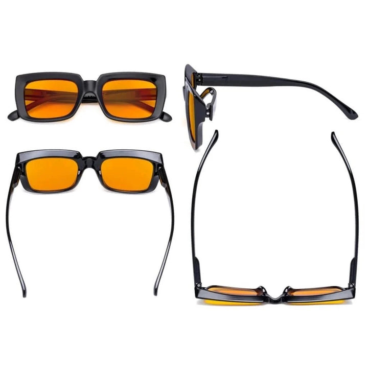 4 Pack Fashionable Thicker Frame Blue Light Blocking Readers DS9107