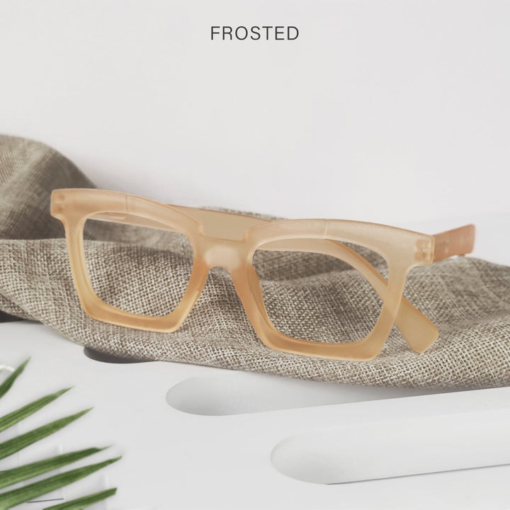 4 Pack Funky Unique Reading Glasses Chic Frosted Readers R2019
