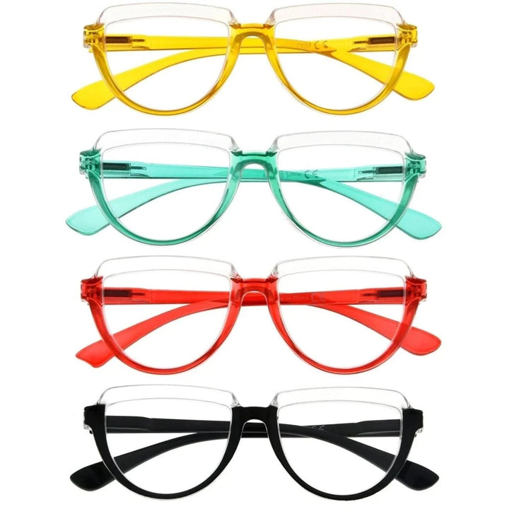 4 Pack Half Circle Reading Glasses R2006