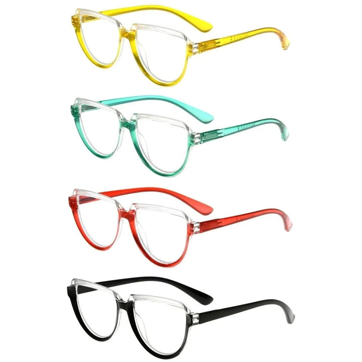 4 Pack Half Circle Reading Glasses R2006