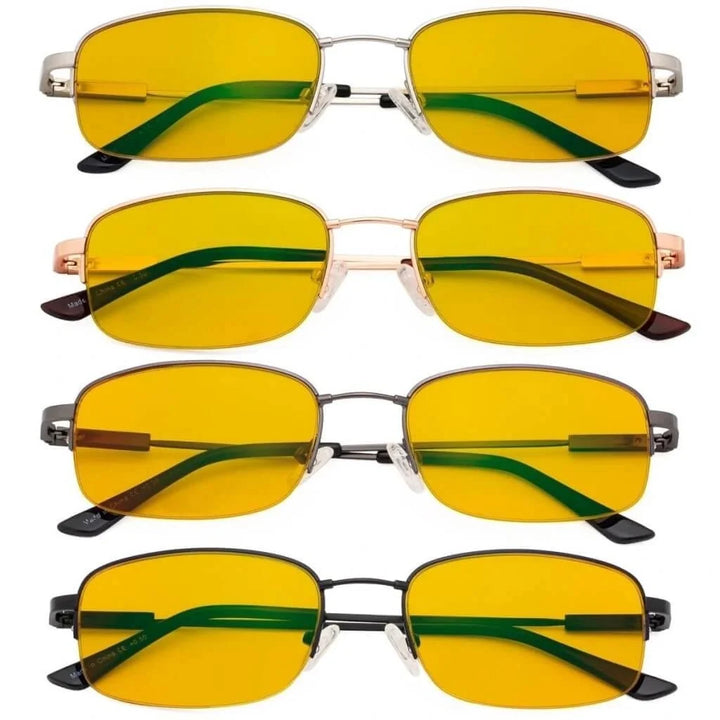4 Pack Half-rim Blue Light Blocking Reading Glasses HP1704