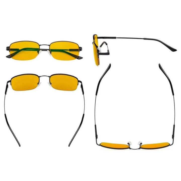 4 Pack Half-rim Blue Light Blocking Reading Glasses HP1704