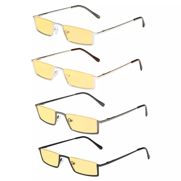 4 Pack Half-Rim Blue Light Blocking Reading Glasses HPCG1613