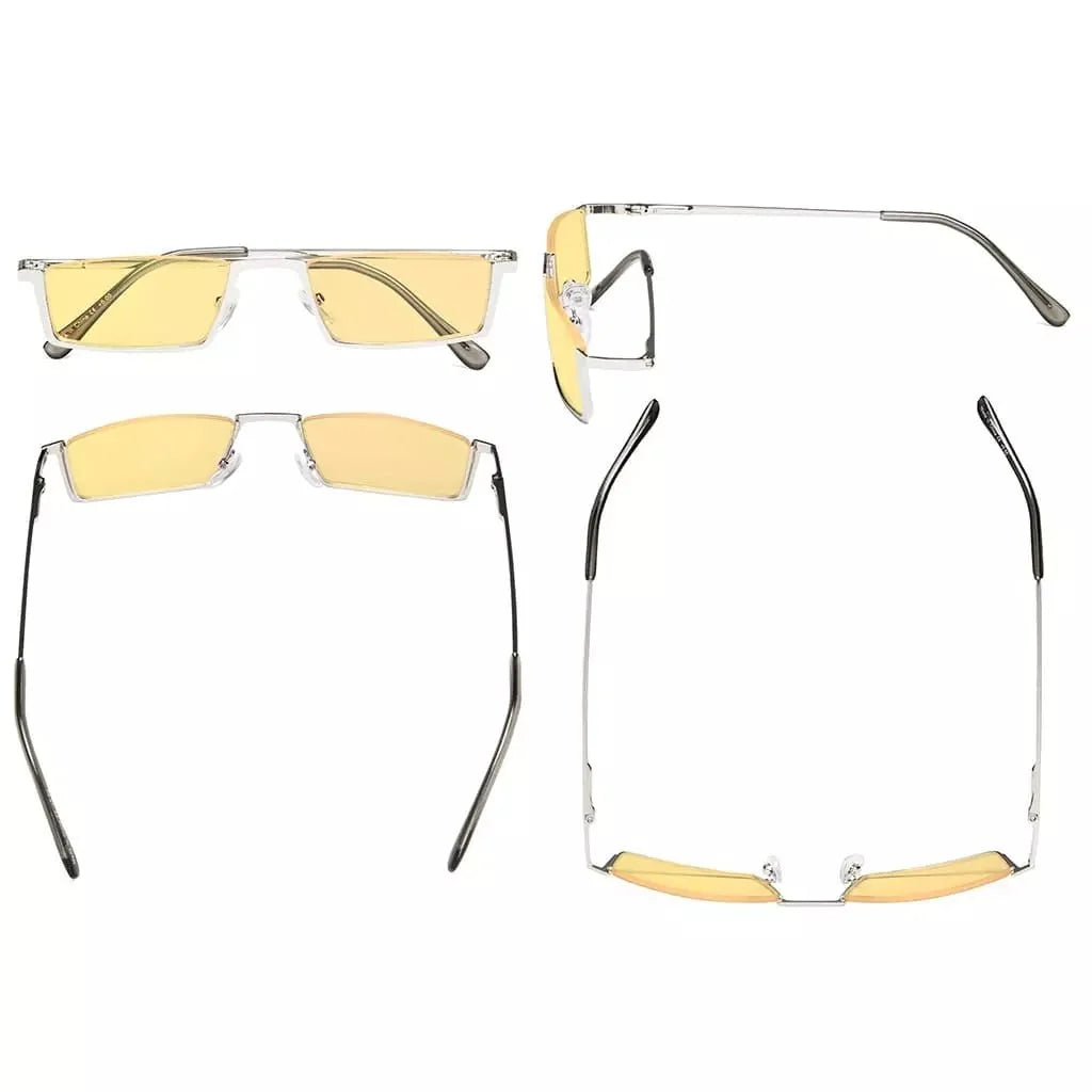 4 Pack Half-Rim Blue Light Blocking Reading Glasses HPCG1613