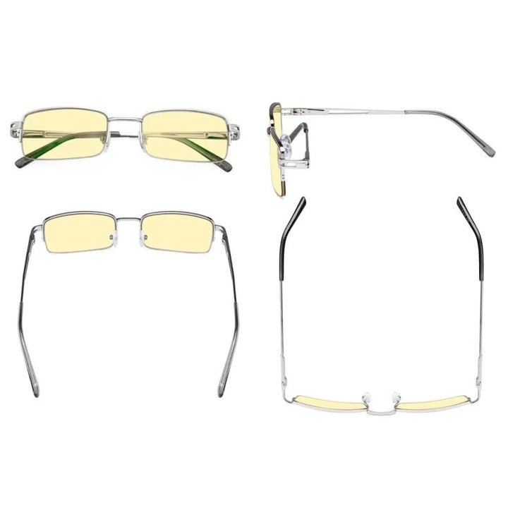 4 Pack Half-rim Blue Light Blocking Reading Glasses TMCG15014