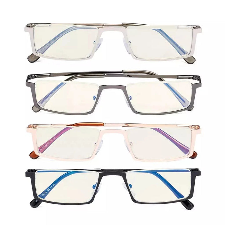 4 Pack Half-rim Blue Light Filter Readers UVR1613