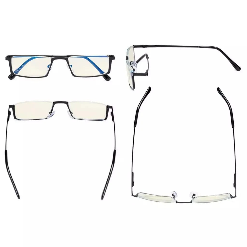 4 Pack Half-rim Blue Light Filter Readers UVR1613