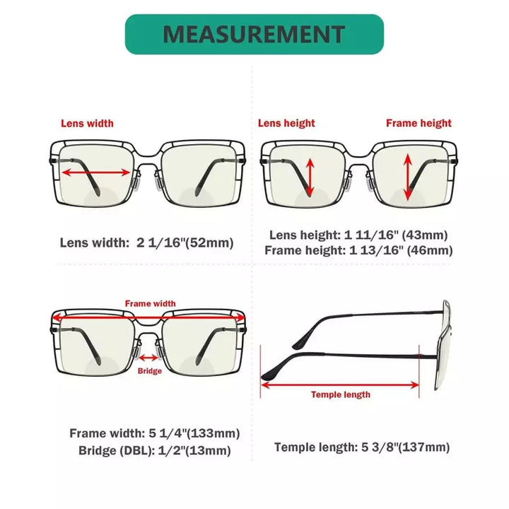 4 Pack Hollow Blue Light Filter Bifocal Readers BR2301UV