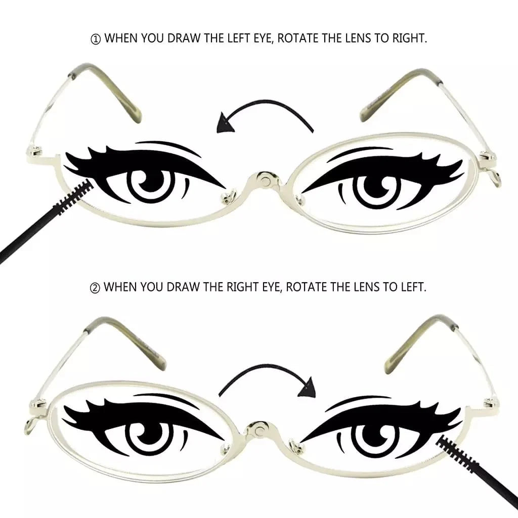 4 Pack Ladies Makeup Readers Magnifying Flip Down R1607