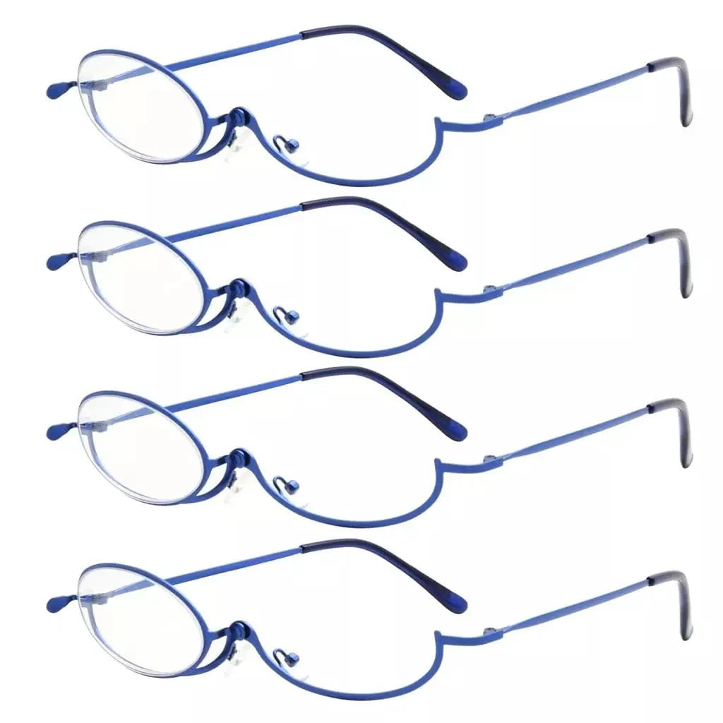 4 Pack Ladies Makeup Readers Magnifying Flip Down R1607