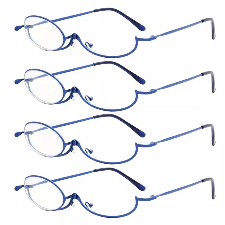 4 Pack Ladies Makeup Readers Magnifying Flip Down R1607