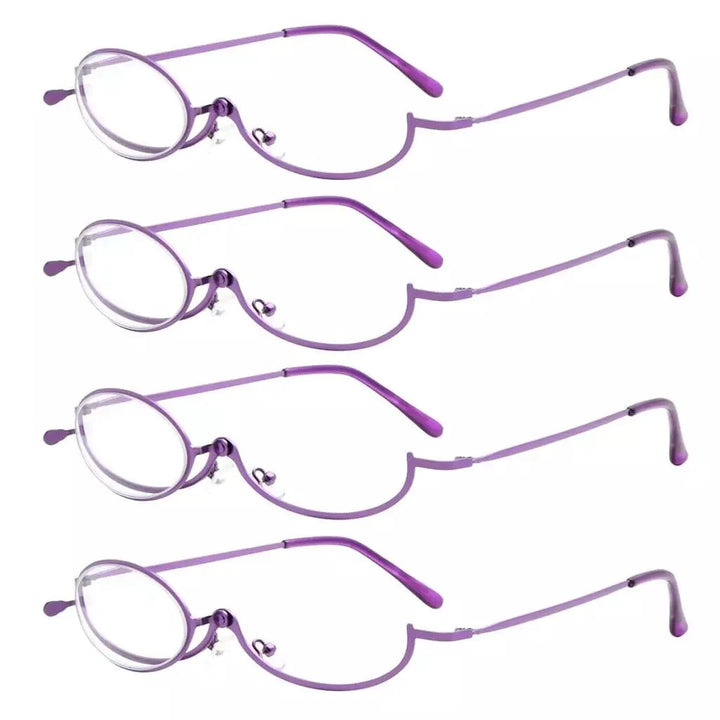 4 Pack Ladies Makeup Readers Magnifying Flip Down R1607