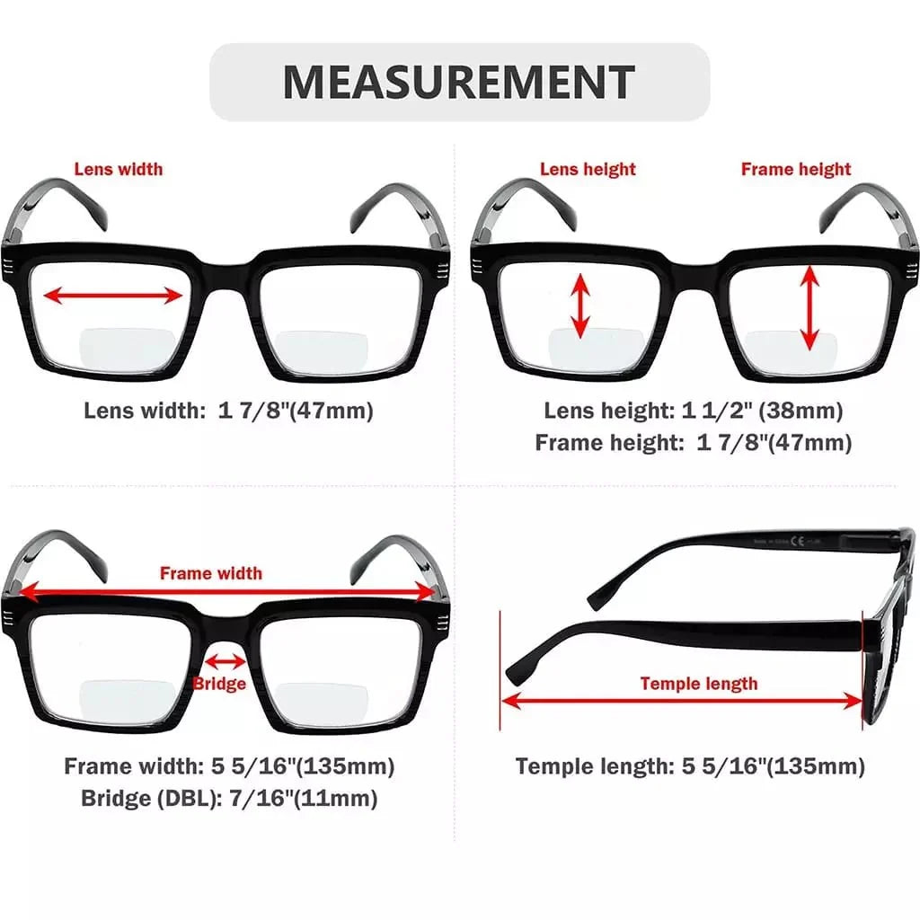 4 Pack Ladies Stylish Bifocal Reading Glasses BR2027