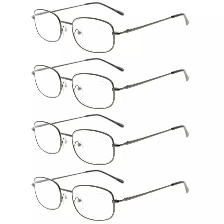 4 Pack Lightweight Metal Frame Reading Glasses R3232