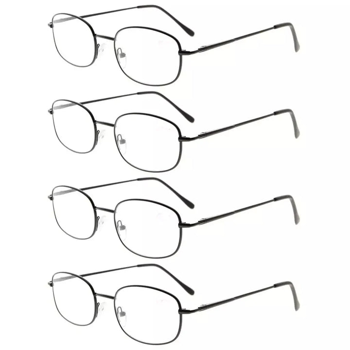 4 Pack Lightweight Metal Frame Reading Glasses R3232