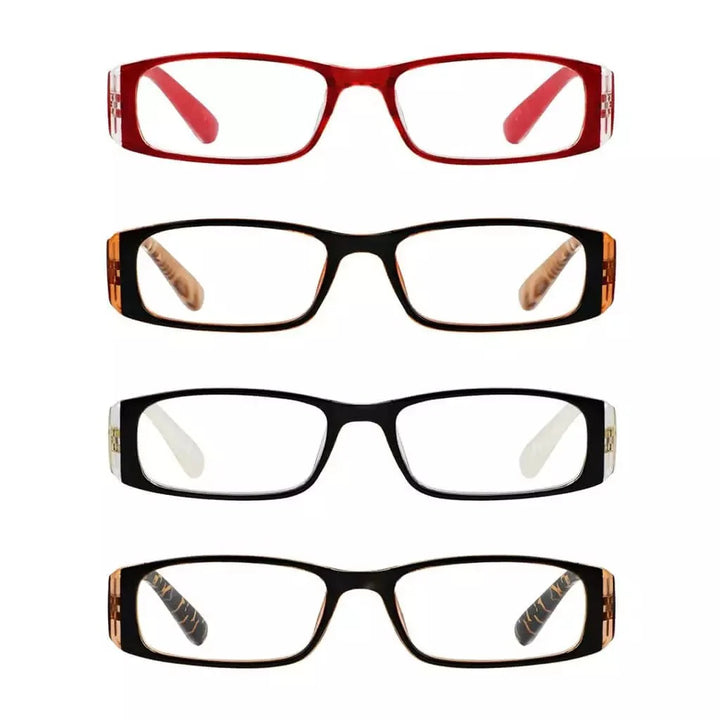 4 Pack Marble Pattern Arms Reading Glasses R006-C6-C9