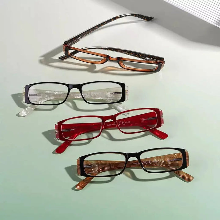 4 Pack Marble Pattern Arms Reading Glasses R006-C6-C9