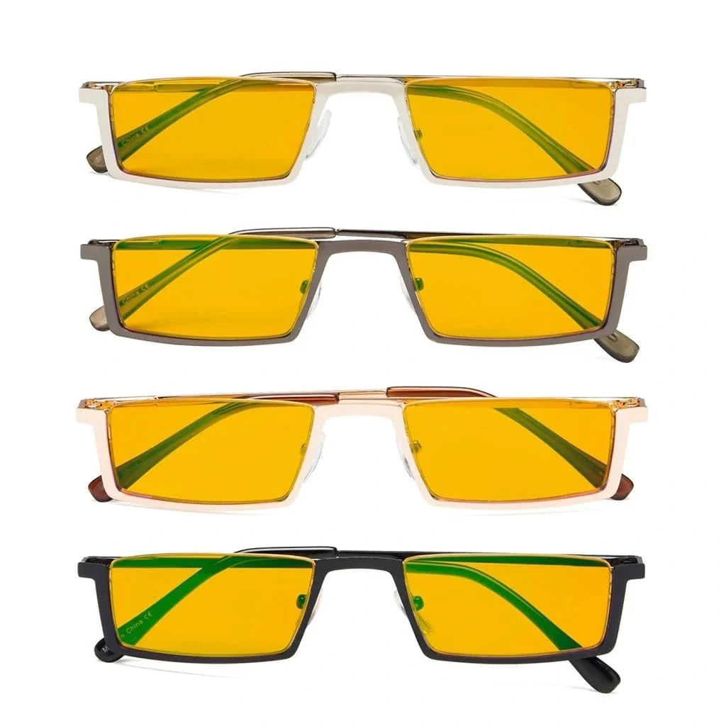 4 Pack Metal Blue Light Blocking Reading Glasses DS1613