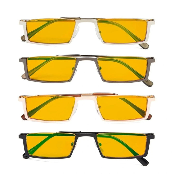 4 Pack Metal Blue Light Blocking Reading Glasses DS1613