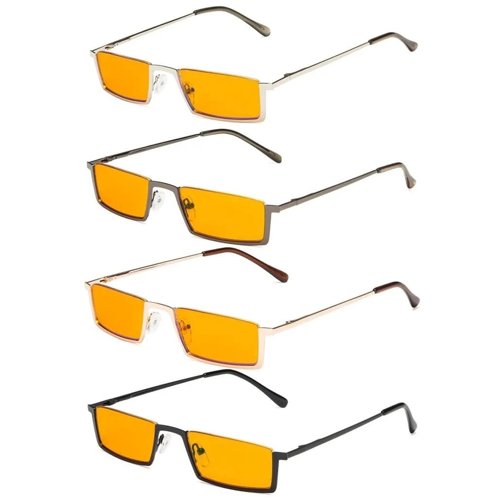 4 Pack Metal Blue Light Blocking Reading Glasses DS1613