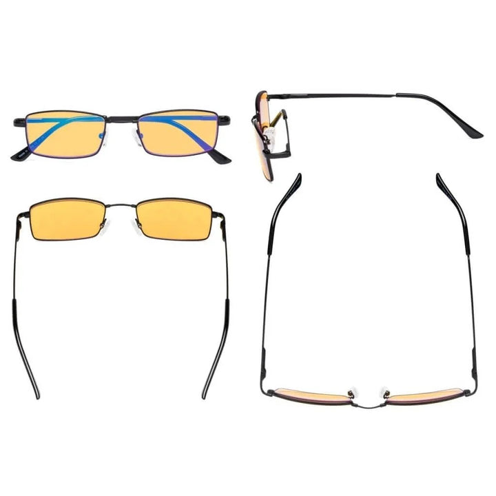 4 Pack Metal Blue Light Blocking Reading Glasses HP1709