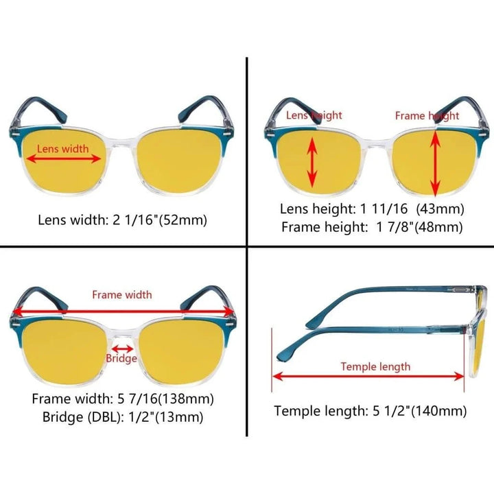 4 Pack Modern Blue Light Blocking Glasses HP9001C