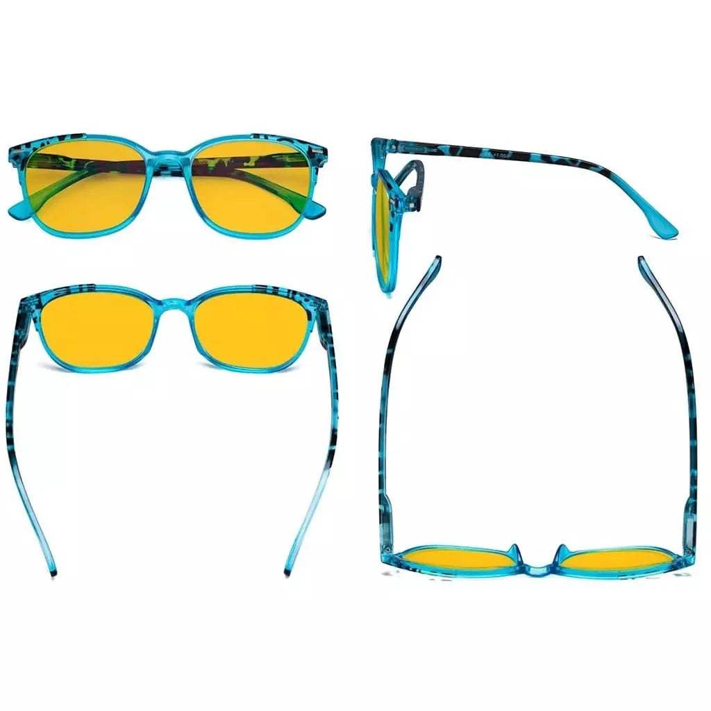 4 Pack Oval Blue Light Blocking Reading Glasses HP9001D